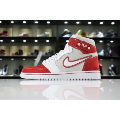 Nike Erkek Air Jordan 1 Custom Kırmızı / Gri Basketbol Ayakkabısı Türkiye - 0248H1D7